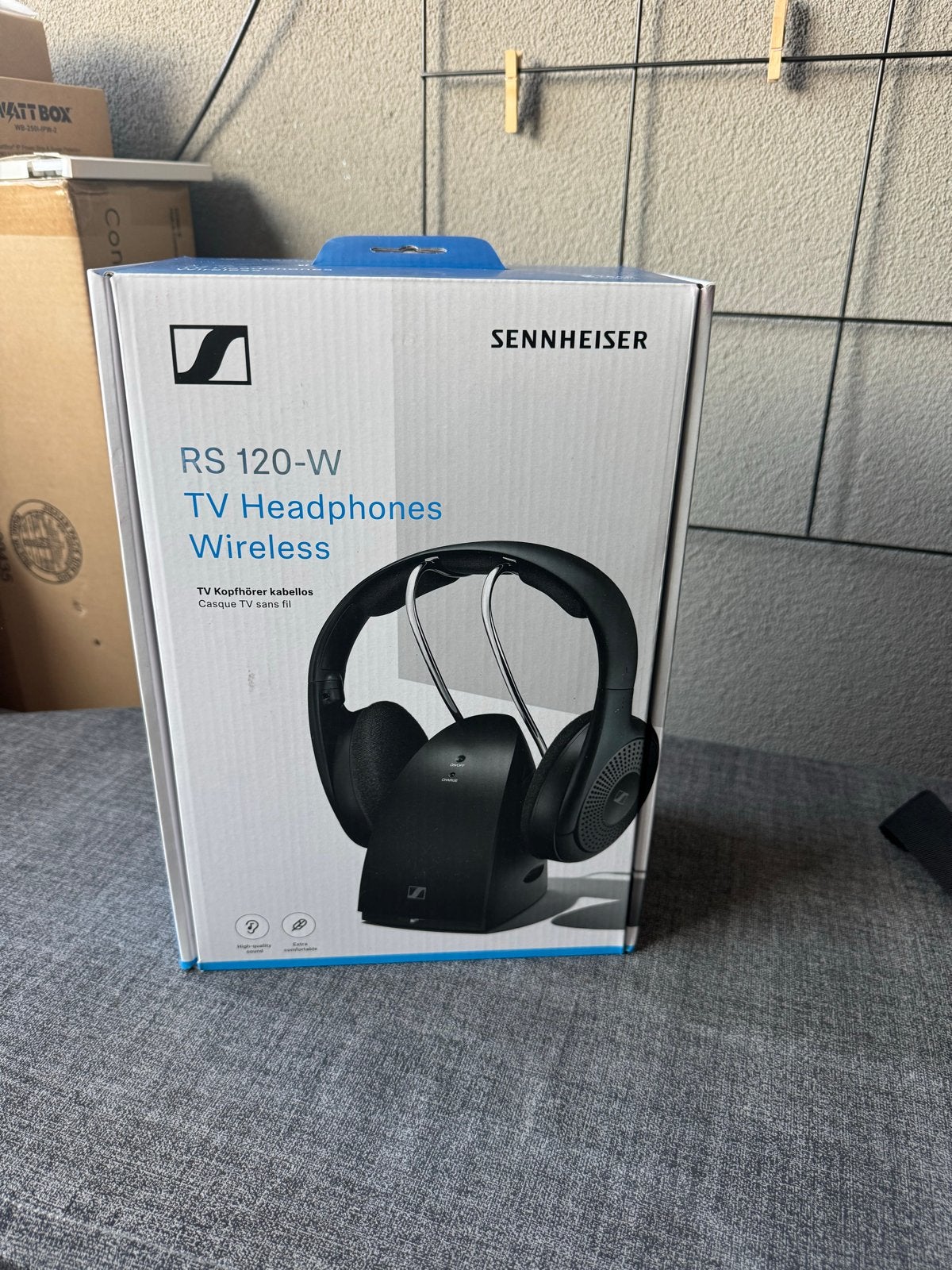 Nieuwe Sennheiser RS 120-W Draadloze TV Hoofdtelefoon, Sennheiser, Nieuw, Draadloos, Op oor (supra aural)