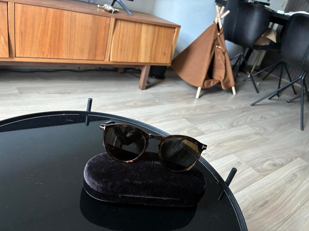 Tom Ford Aurele  Zonnebril - Zeer Mooi Nog Bruin, Overige merken, Zonnebril, Bruin, Ophalen of Verzenden
