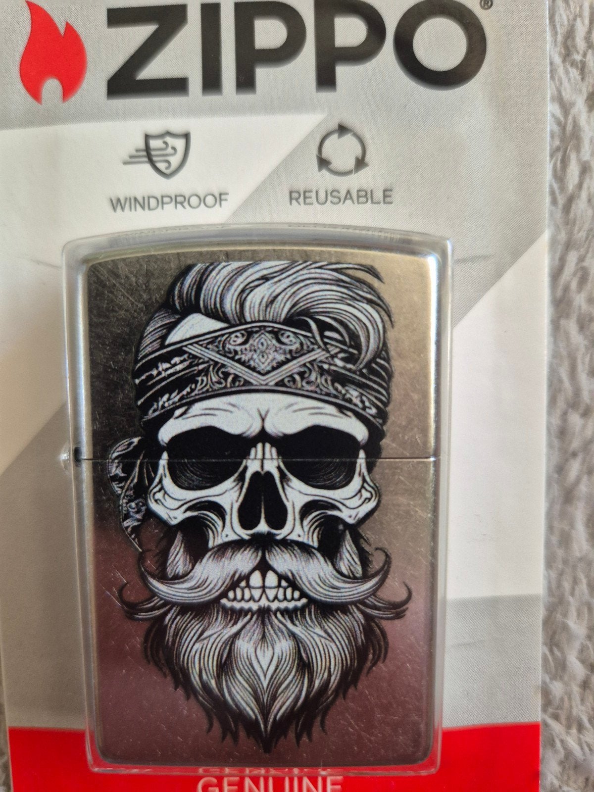 Zippo aansteker met opdruk, Ophalen of Verzenden, Nieuw, Aansteker