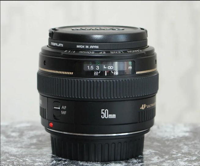 Canon EF 50mm/F1.4 USM inclusief UV filter, Audio, Tv en Foto, Fotografie | Lenzen en Objectieven, Ophalen, Zo goed als nieuw