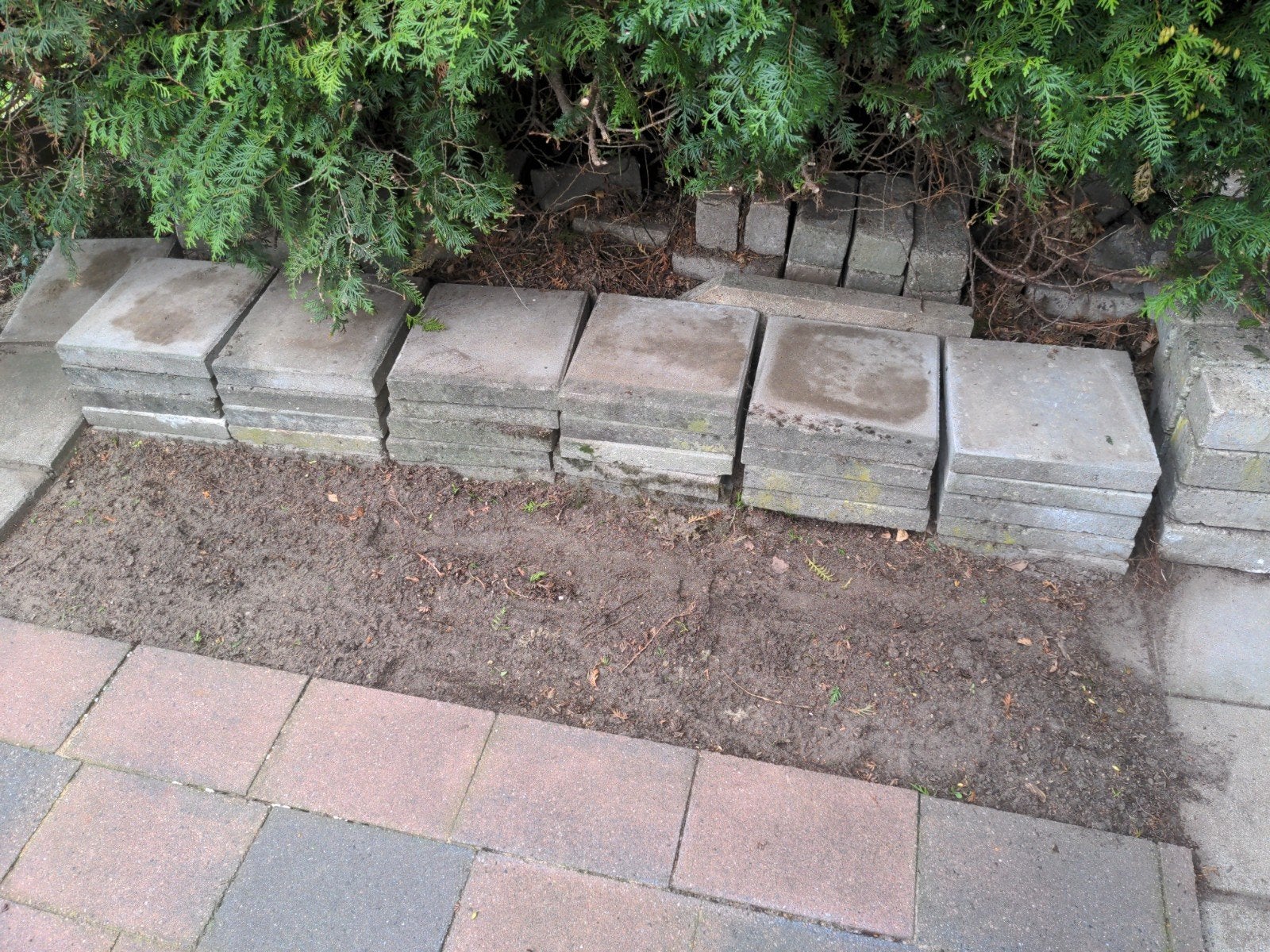 tegels 30x30 plus klinkers, Tuin en Terras, Ophalen, Beton, Klinkers