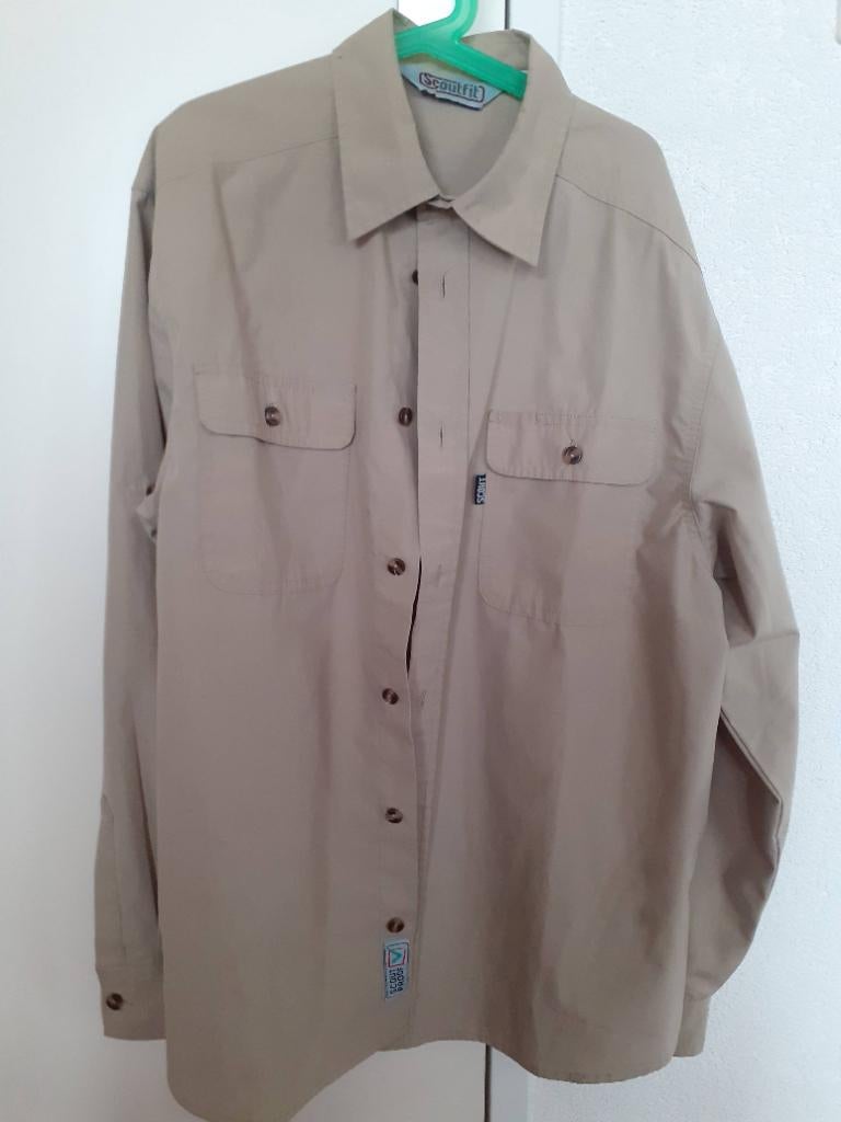 ScoutFit scoutsblouse beige maat 170, Verzamelen, Scouting, Ophalen of Verzenden, Zo goed als nieuw, Kleding
