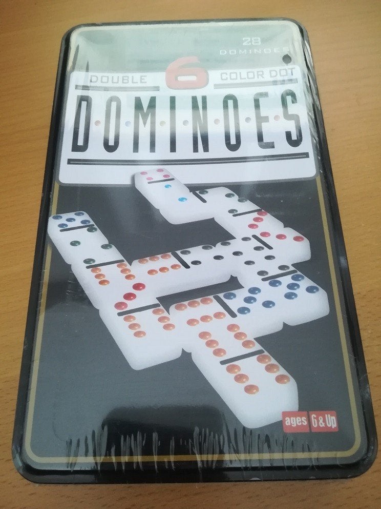 Nieuw spel dominoes/6 kleuren/28 stenen, Hobby en Vrije tijd, Gezelschapsspellen | Bordspellen, Ophalen of Verzenden, Nieuw, Engelhart