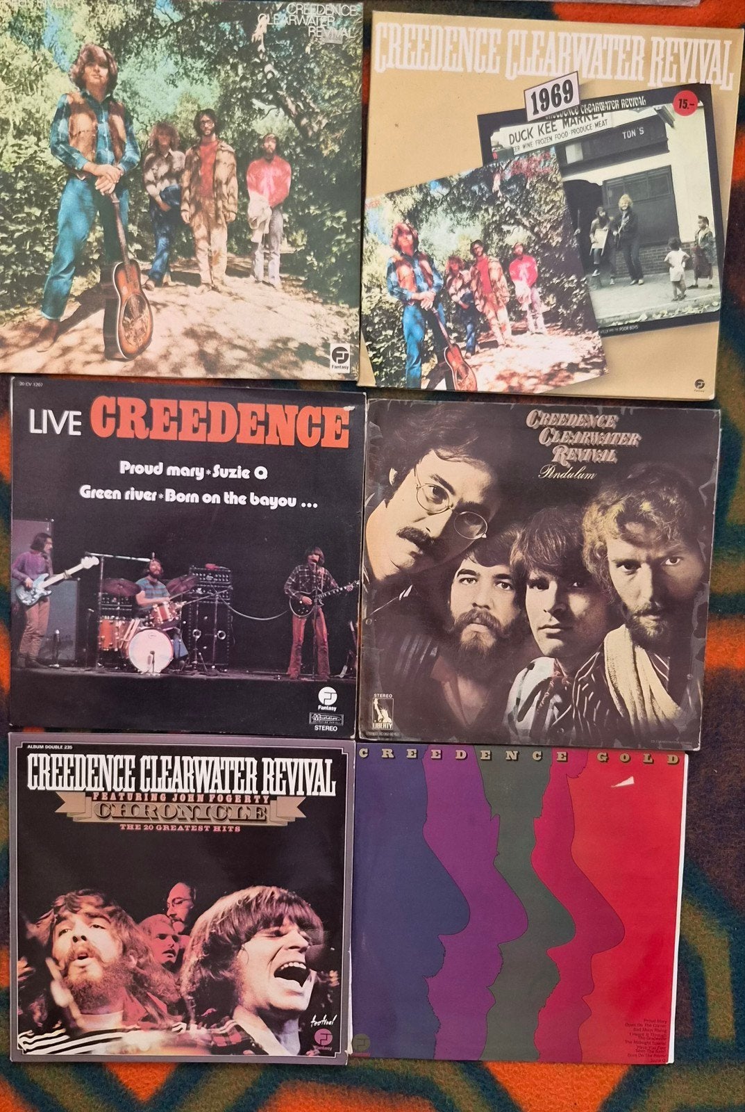 Creedence Clearwater Revival LP's - 6 Albums vinyl, LP, Rock, Gebruikt, Complilatie