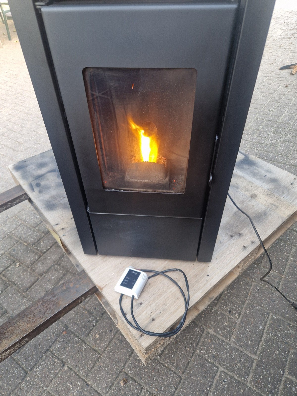 pelletkachel 7kw met wifi, Ophalen, Gebruikt, Overige brandstoffen, Pelletkachel