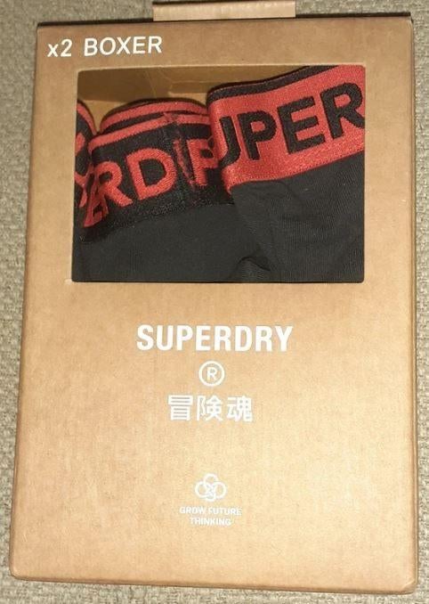 boxer trunk heren set 2 Superdry S, Kleding | Heren, Ophalen of Verzenden, Zwart, Boxer