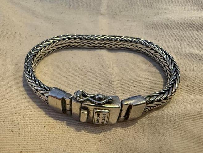 Best to Buddha zilveren 925 armband 20 cm, Ophalen of Verzenden, Zo goed als nieuw, Zilver