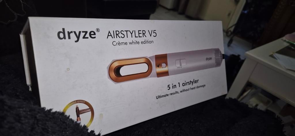Dryze Airstyler V5 Crème White Edition 5-in-1, Sieraden, Tassen en Uiterlijk, Uiterlijk | Haarverzorging, Ophalen of Verzenden