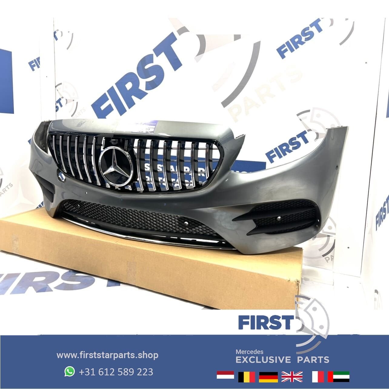 W213 BUMPER AMG LINE VOORBUMPER COMPLEET + GT GRIL Mercedes, Auto-onderdelen, Carrosserie en Plaatwerk, Gebruikt, -, Voor, Ophalen of Verzenden