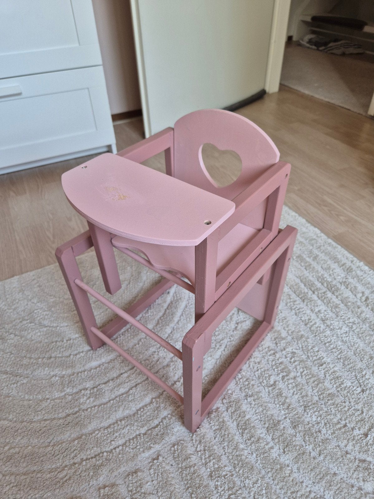 Poppenstoel, Ophalen, Gebruikt