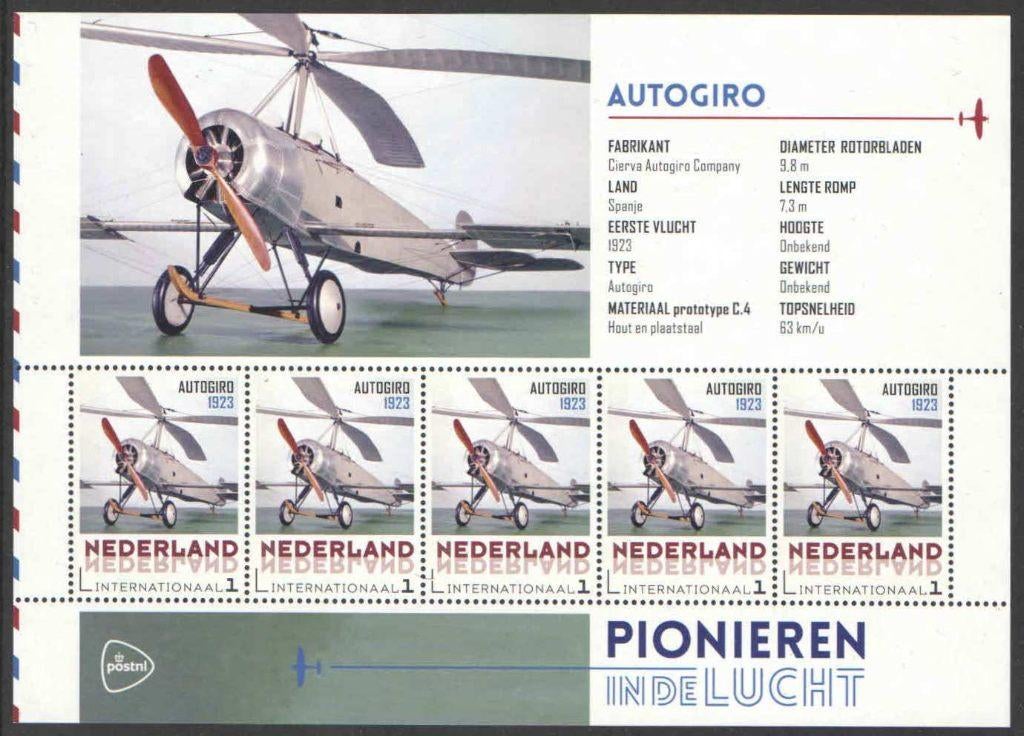 Pionieren in de Luchtvaart: Autogiro, Ophalen of Verzenden, Na 1940, Postfris