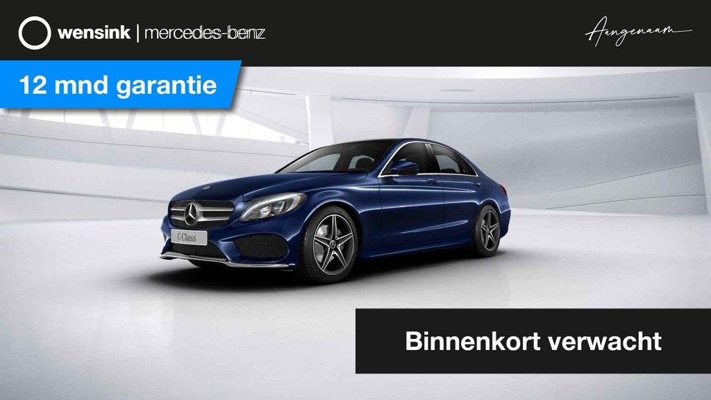 Mercedes-Benz C-klasse 180 Sport Edition | Panoramadak | Sto, Auto's, Mercedes-Benz, Automaat, Blauw, Bedrijf, Automatische klimaatregeling