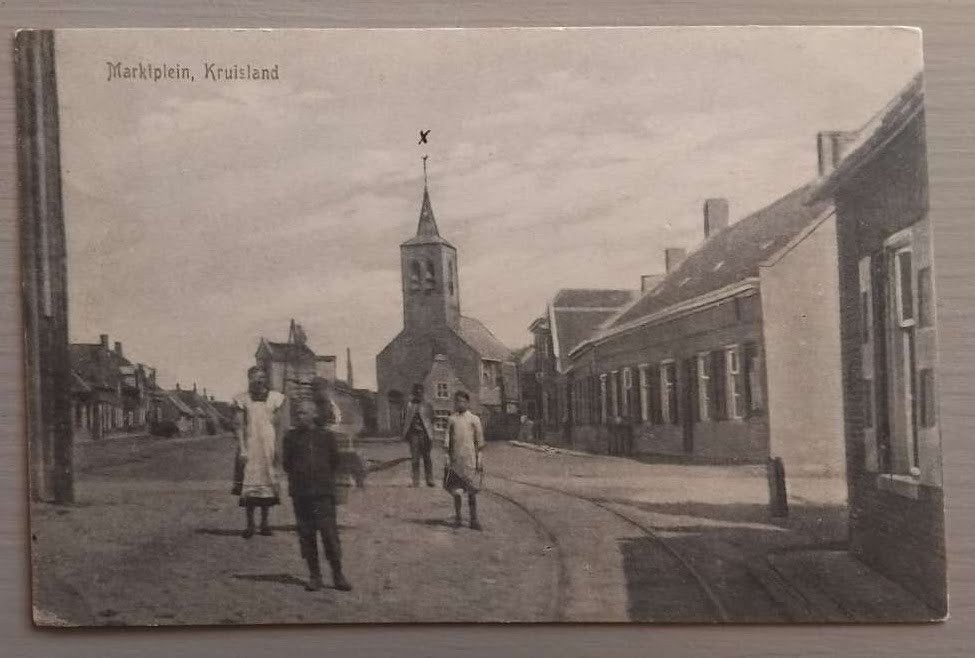 Kruisland (Noord-Brabant) – Marktplein 1919, Verzamelen, Ophalen of Verzenden, Voor 1920, Gelopen, Noord-Brabant