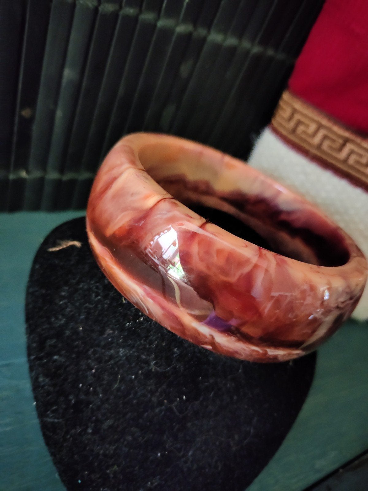 Afrikaanse armband breed, Ophalen of Verzenden, Zo goed als nieuw, Zilver