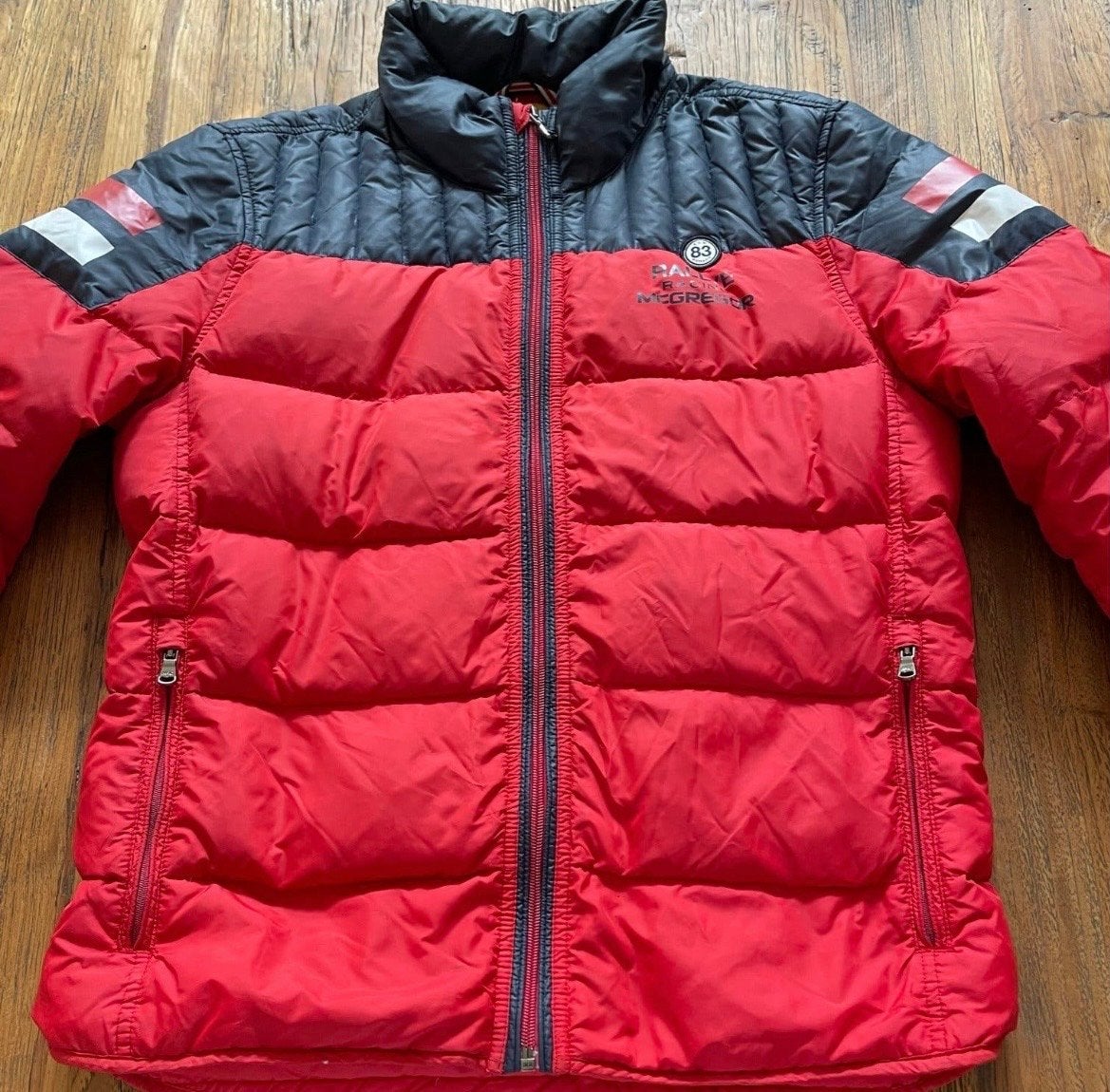 McGregor Monte Carlo Rally Racing Pufferjack, Kleding | Heren, Ophalen of Verzenden, Zo goed als nieuw, Maat 48/50 (M), Rood