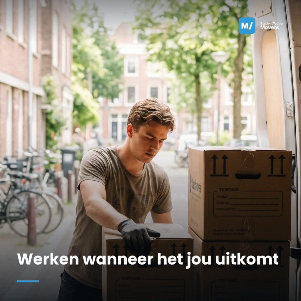 Vacature Flexwerker Verhuizer/Ontruimer/Magazijn/Events, Vacatures, Starter, 25 - 32 uur, LBO / VMBO, Geschikt als bijbaan