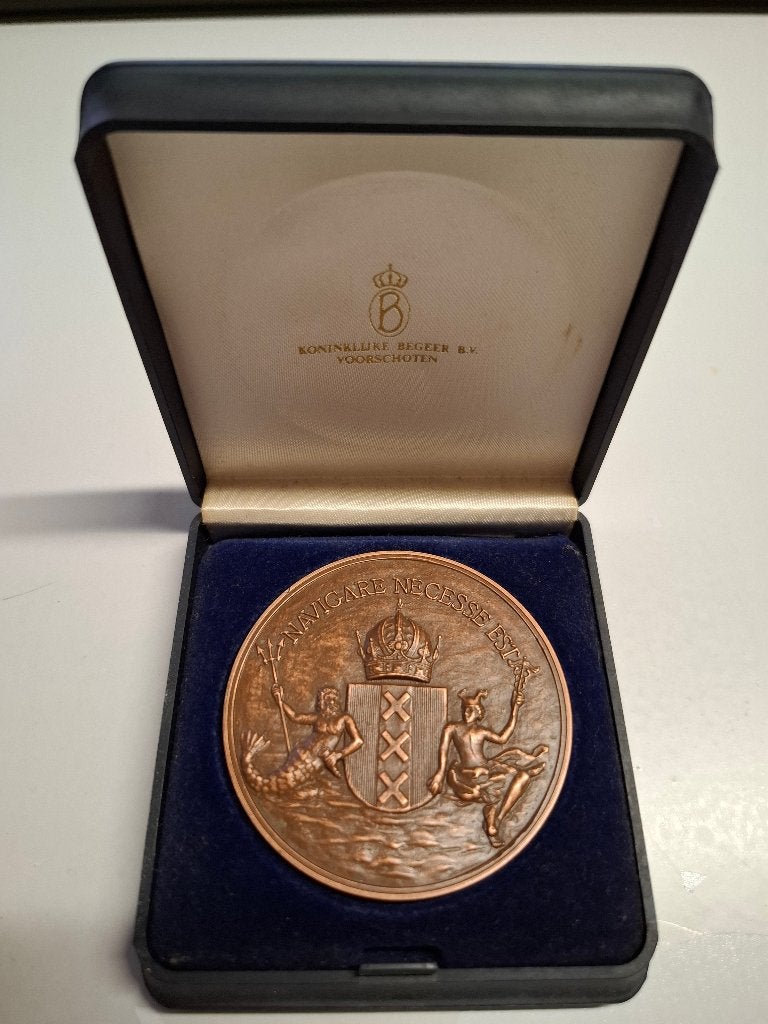 Gedenkmunt KNSM, Ophalen of Verzenden, Overige materialen, Nederland