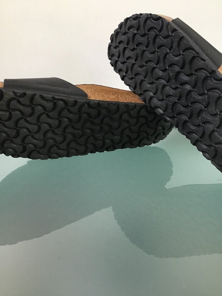 Birkenstock 42 | Madrid zwart | Gratis verzenden, Slippers, Verzenden, Zwart, Zo goed als nieuw