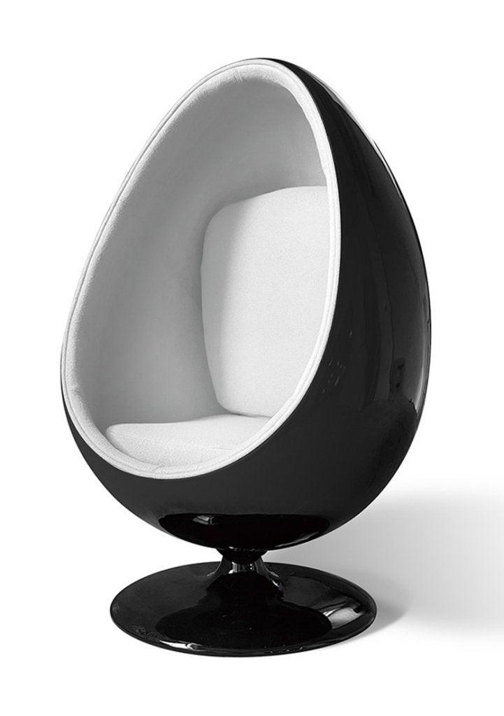 OHNO Egg pod - Ei Lounge Stoel - Zwart, Wit, Niet ingevuld, Zwart, Nieuw, Ophalen of Verzenden