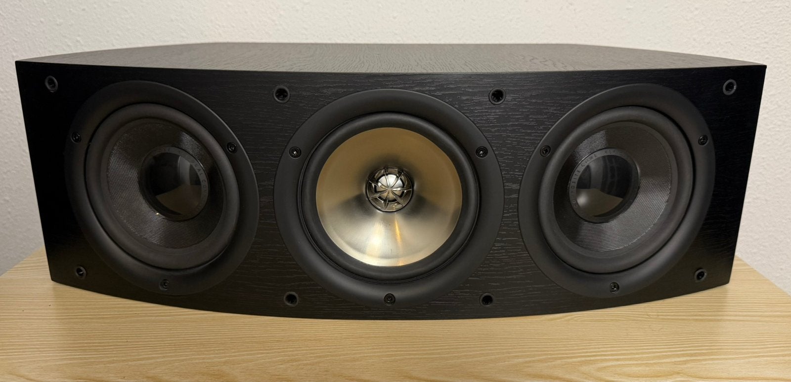 KEF iQ60c centerspeaker “TOP STAAT” (Black Ash), Overige merken, Ophalen of Verzenden, Zo goed als nieuw, 120 watt of meer