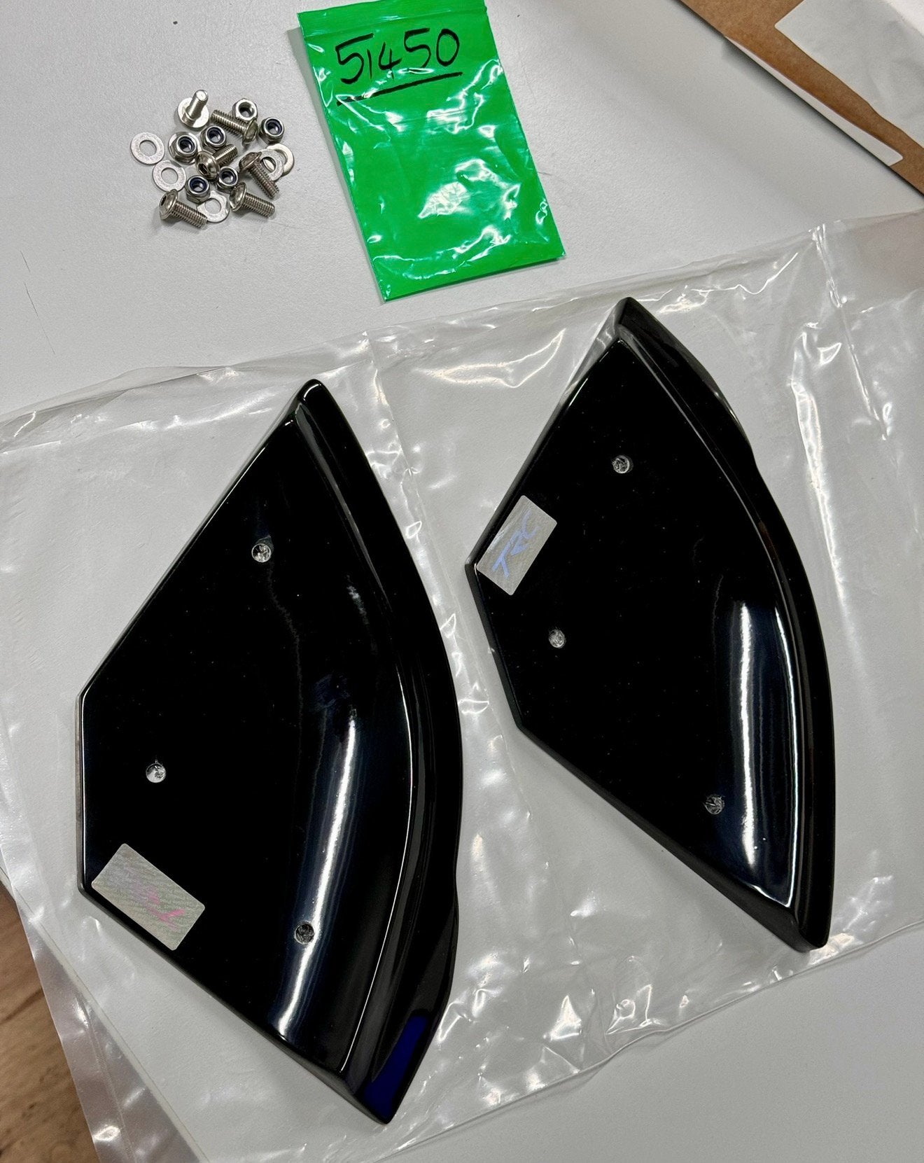 Volkswagen Scirocco R-Line R FL diffuser spats fins zwart, Ophalen of Verzenden, H, H, H