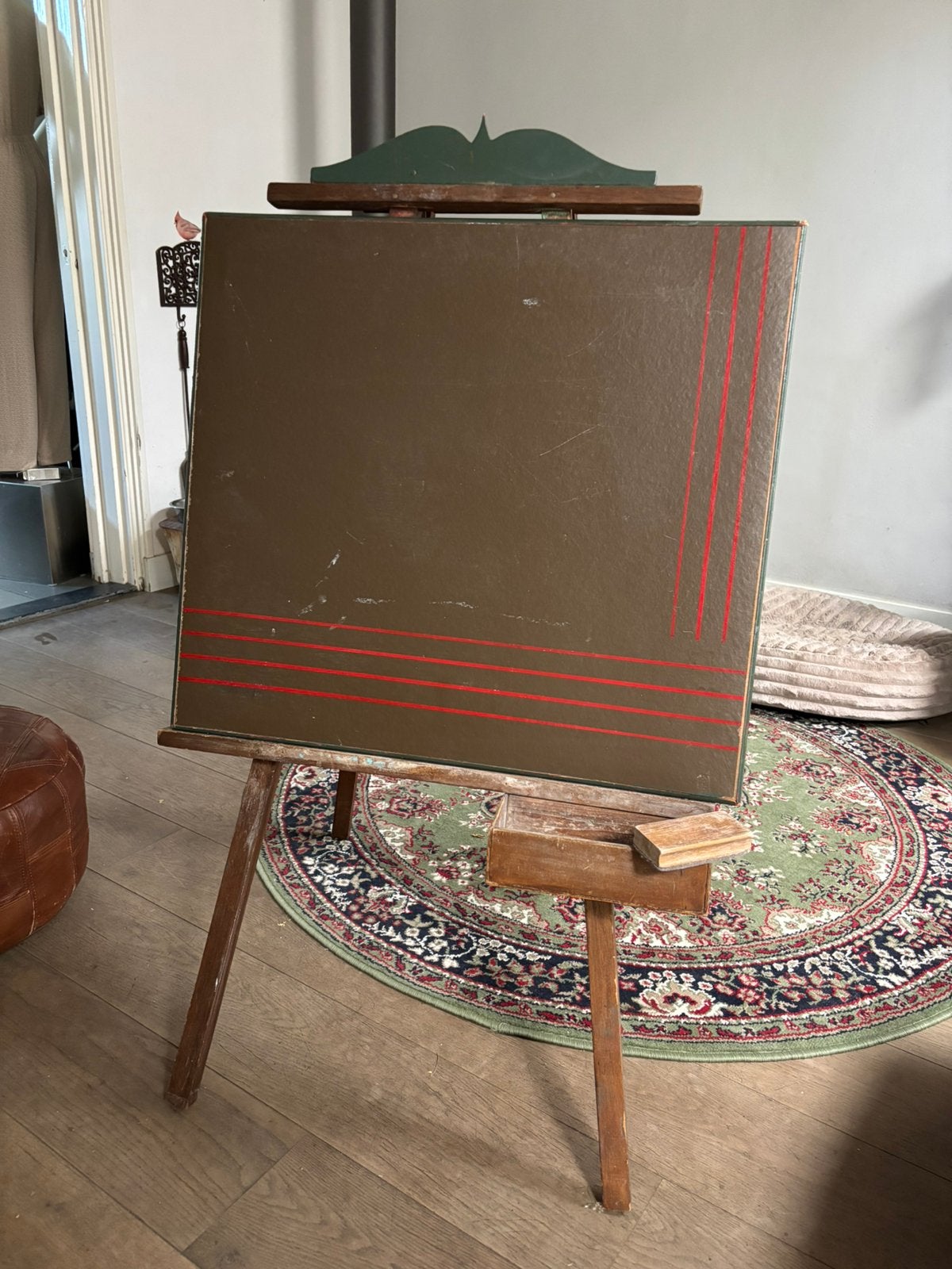 Vintage schoolbord Aanplakbord Uitstalbord Tekenbord, Ophalen, Gebruikt, ., .