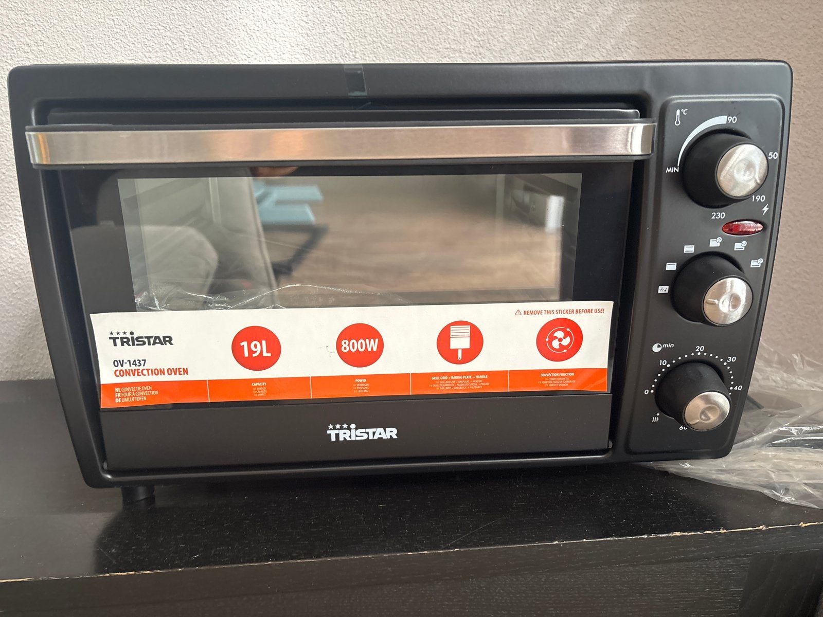 Tristar oven camping OV-1437 Convectieoven - 19L, 800W, Minder dan 45 cm, Hete lucht, Nieuw, Ophalen of Verzenden