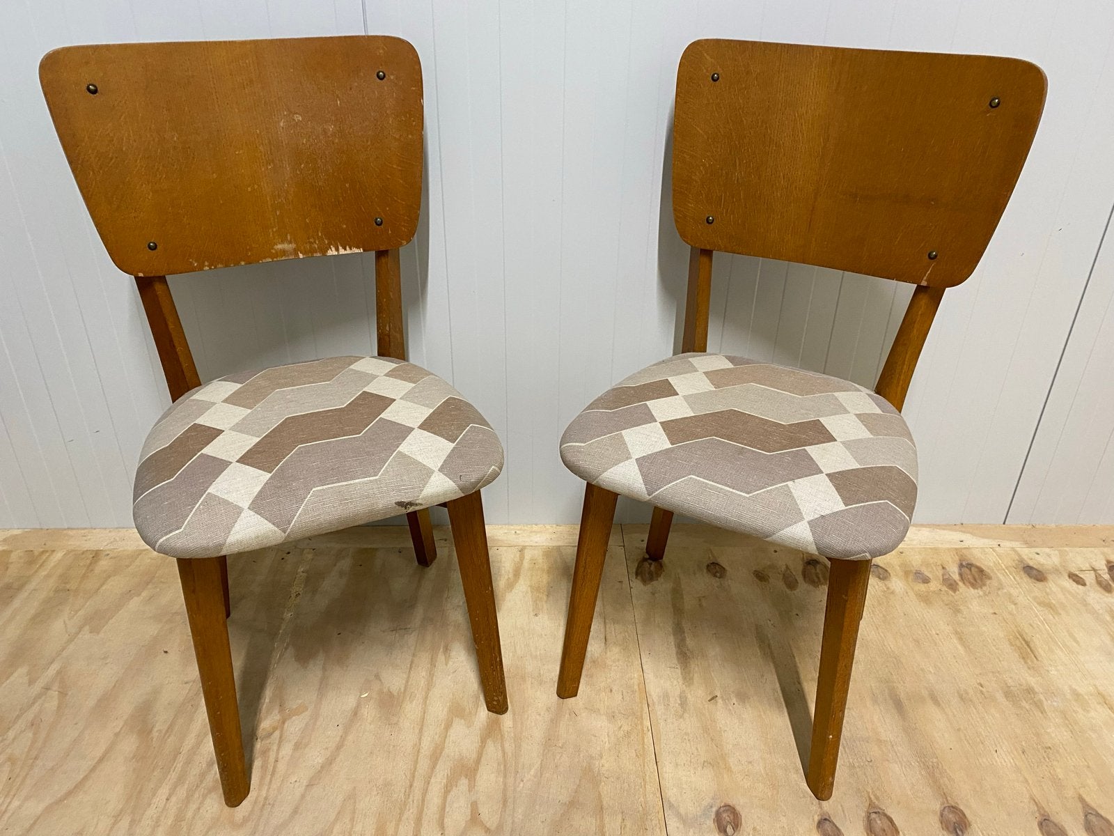 Set van 2 vintage stoelen, Ophalen