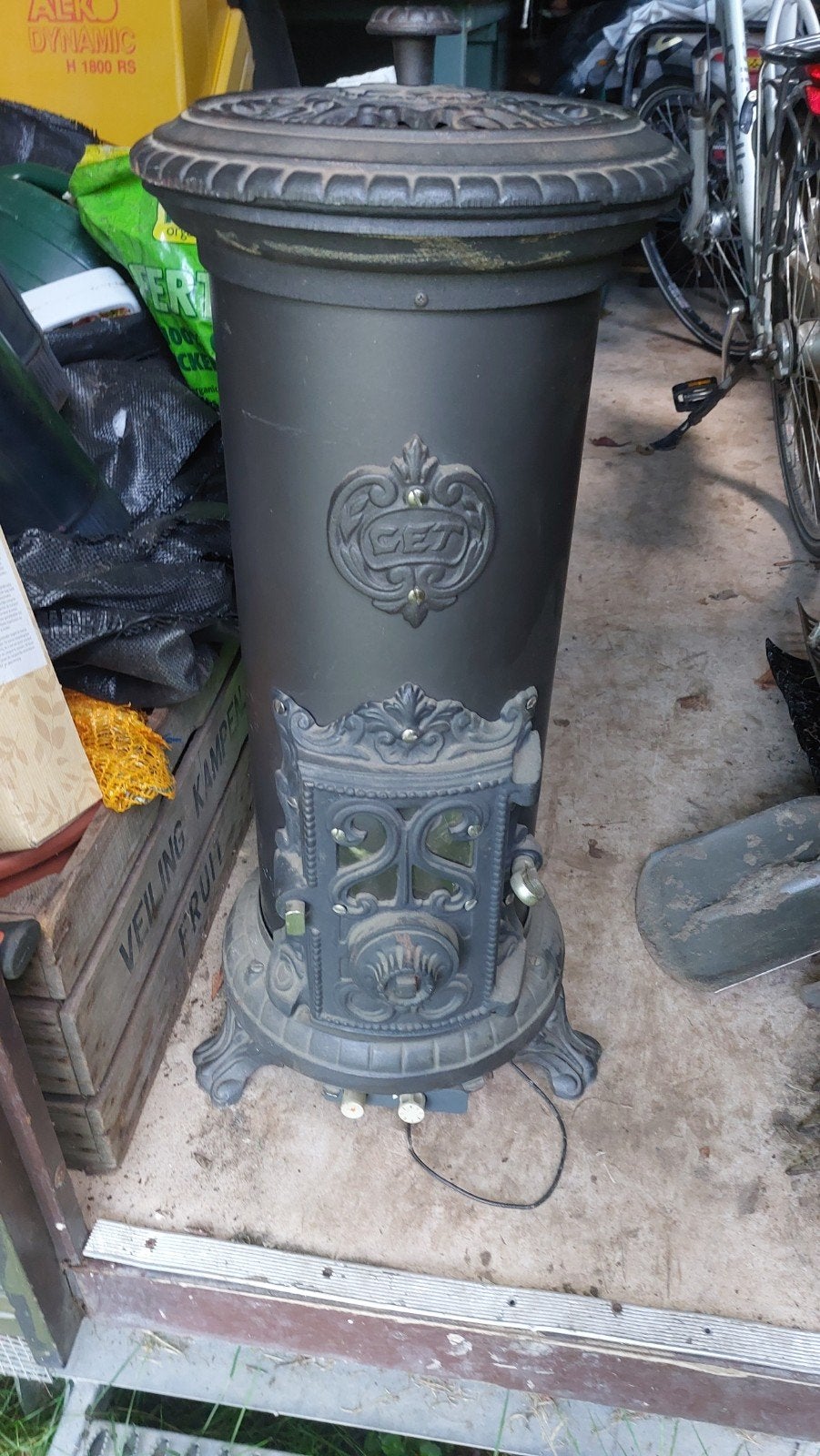 Vintage Gaskachel Salamander 7.7 kW - Aardgas Toestel, Ophalen, Gebruikt, Gas, Vrijstaand