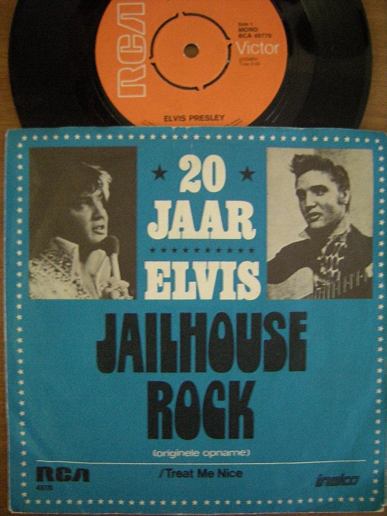 Elvis Presley (Jailhouse Rock), Cd's en Dvd's, Gebruikt, 7 inch, Ophalen of Verzenden, Pop