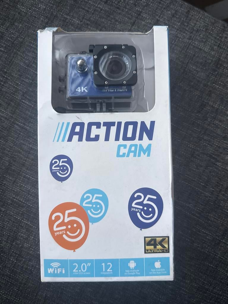 4K Ultra HD Action Cam met WiFi en 12 Megapixels, Ophalen of Verzenden, Nieuw, Overige merken