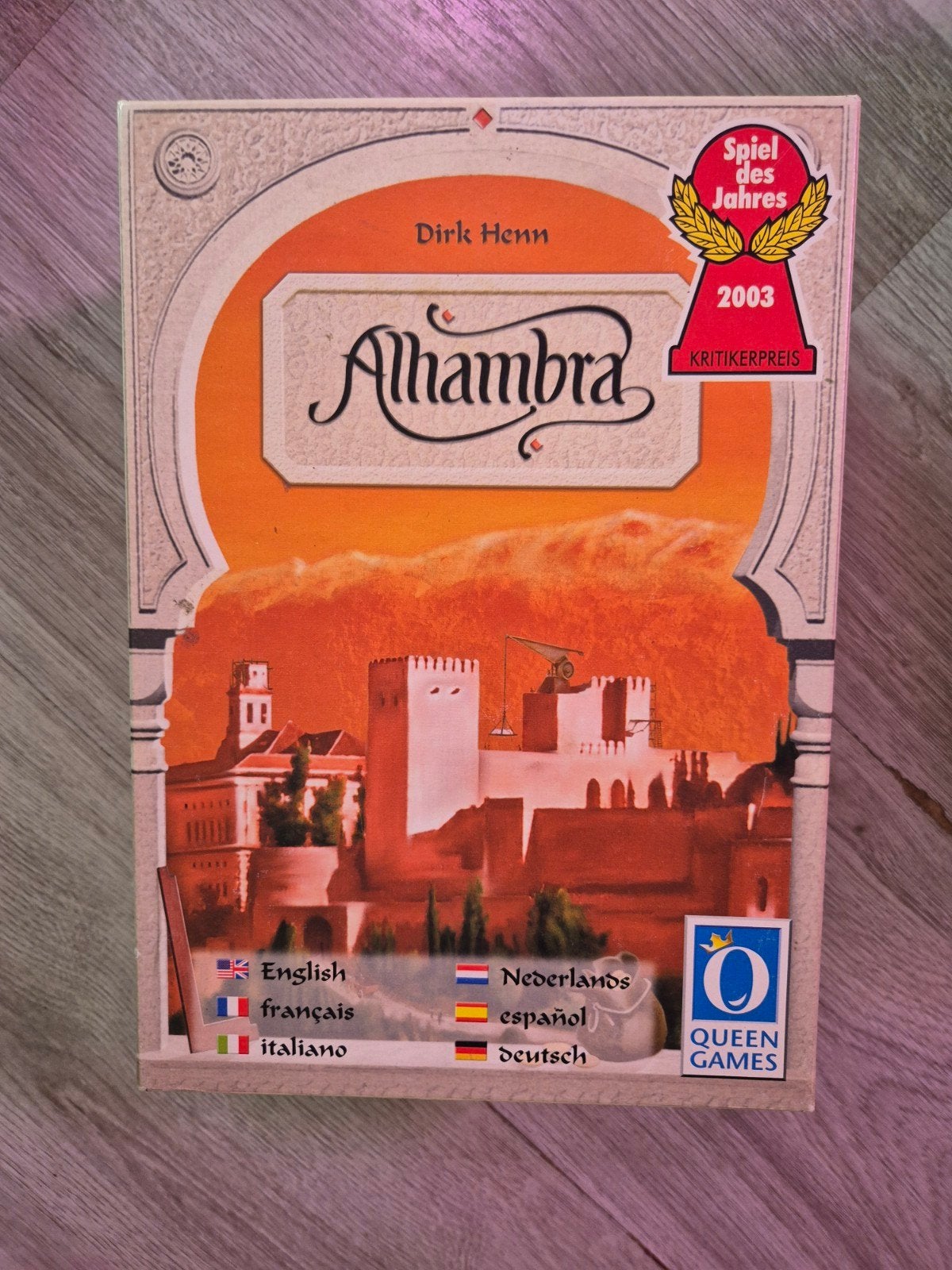 Alhambra Bordspel - Winnaar Spiel des Jahres 2003, Vijf spelers of meer, Ophalen of Verzenden, Zo goed als nieuw, Queen Games