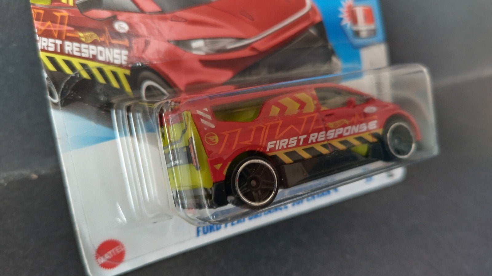 Ford Transit Supervan 4 rood 1:64 3inch Hotwheels Pol, Auto, Verzenden, ., Nieuw
