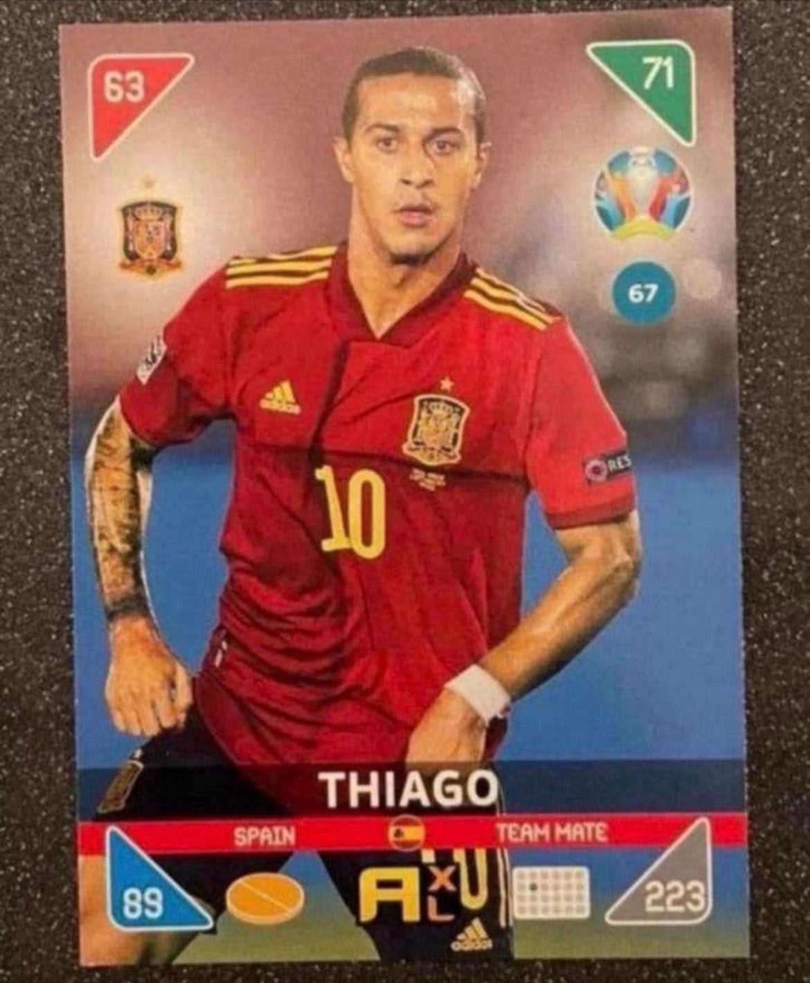 Panini EURO 2020    THIAGO    ESPAÑA, Verzenden, Zo goed als nieuw, Plaatje