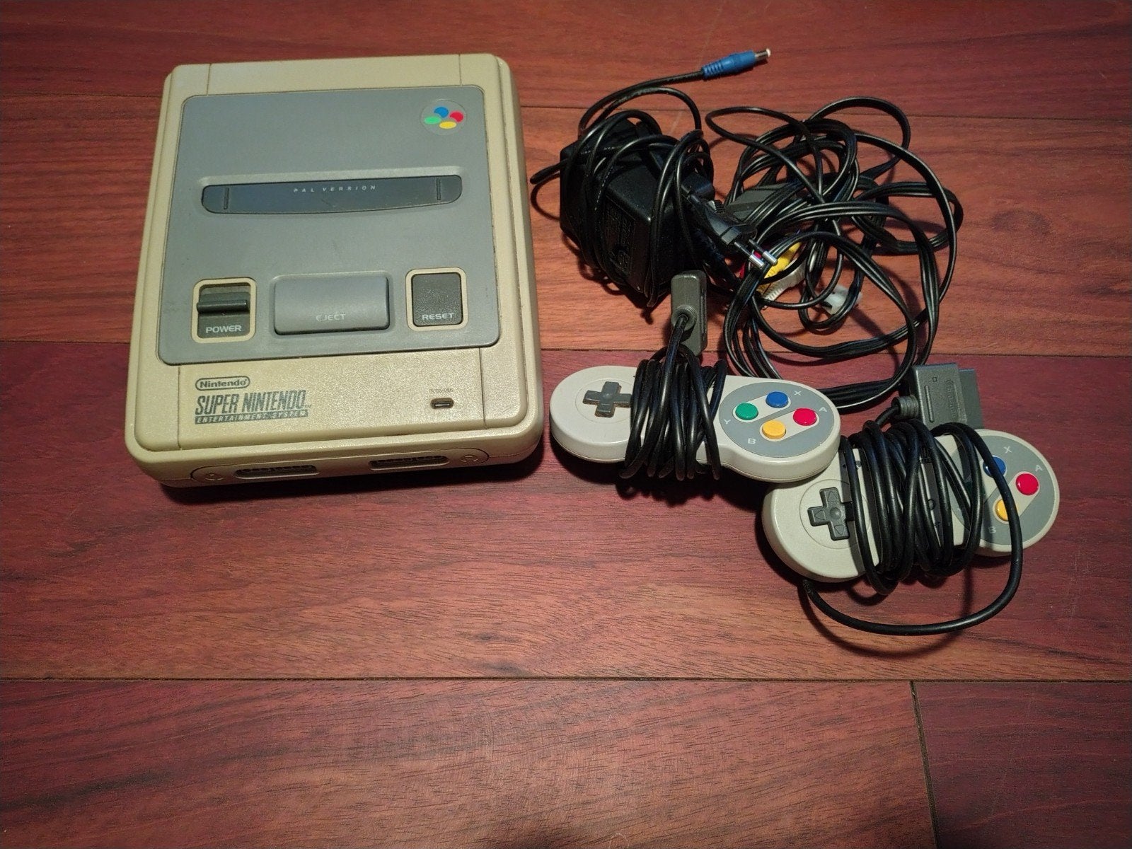 Super Nintendo SNES console met 2 controllers en 5 games, Ophalen of Verzenden, Gebruikt, Met 2 controllers, Met games