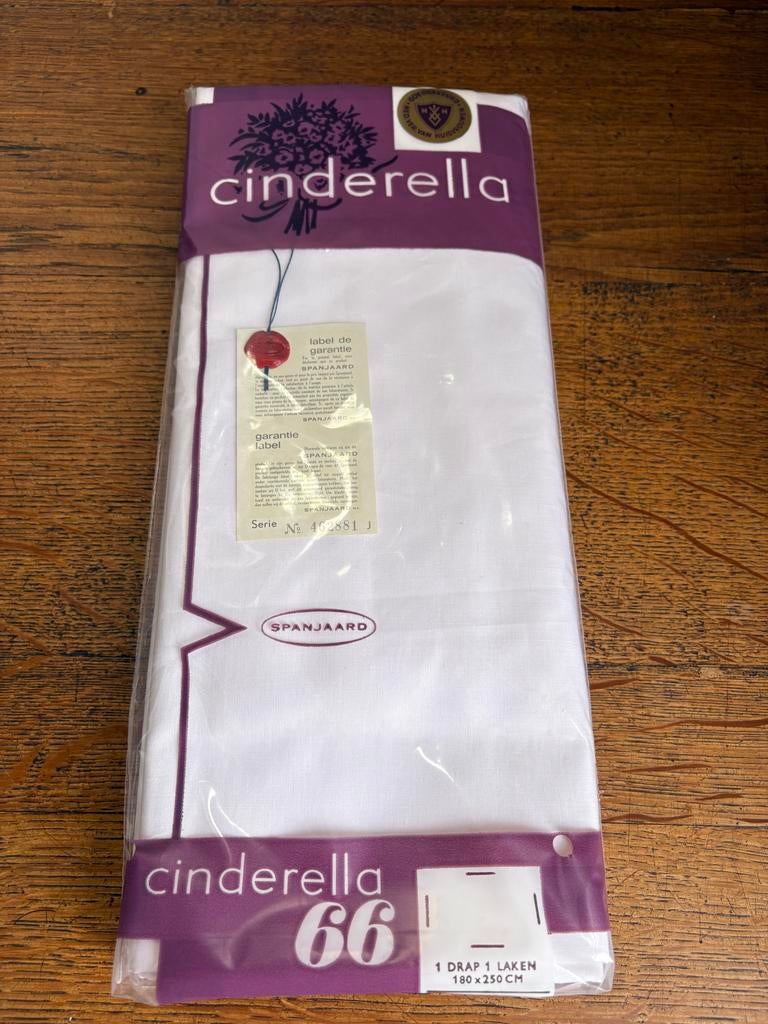 Cinderella Laken 180x250 cm - Nieuw, Eenpersoons, Nieuw, Ophalen of Verzenden, Wit
