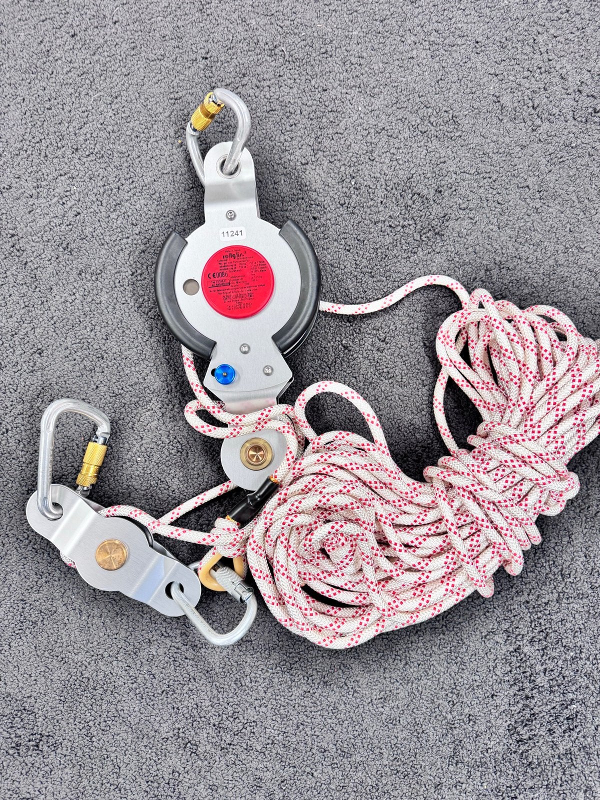Rollgliss R350 ST Reddingssysteem met touw, Ophalen of Verzenden, Gebruikt, Klimsport-accessoire