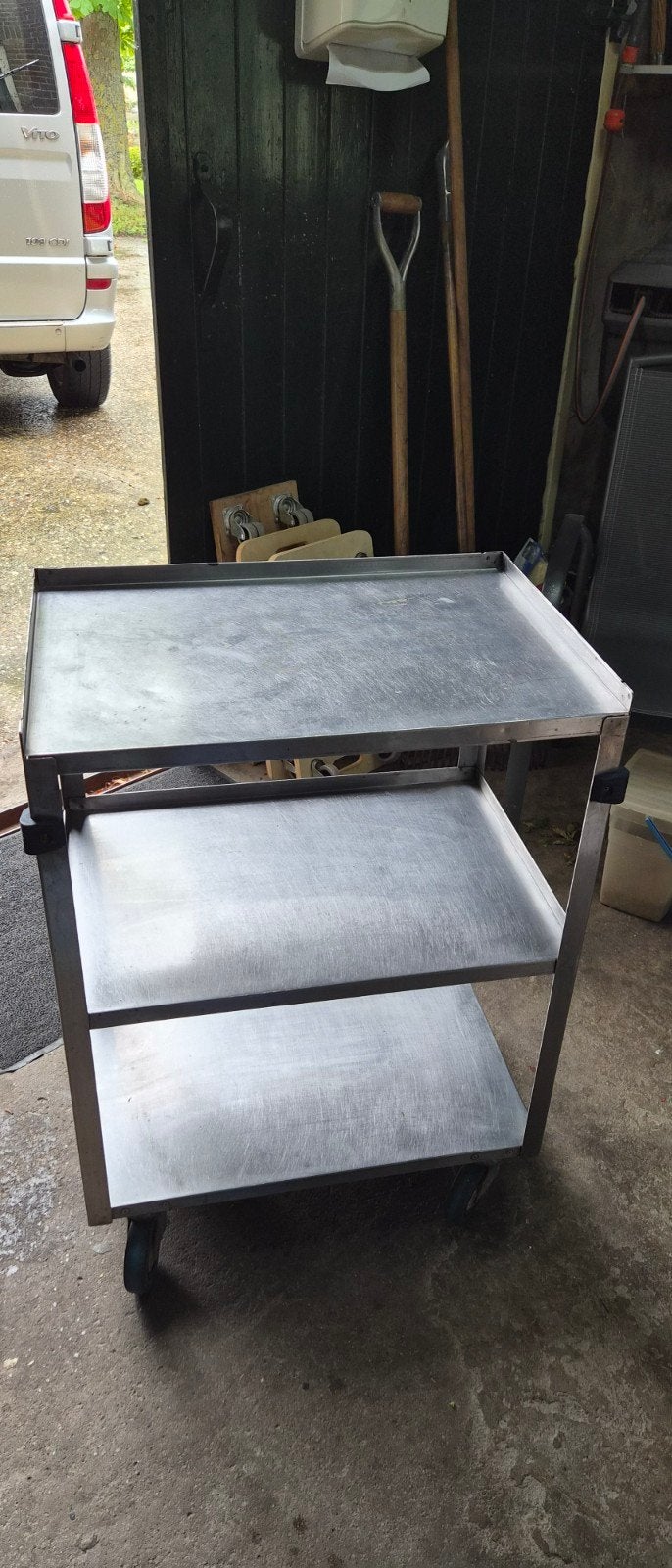 RVS Trolley - 60x40x83 cm, Huis en Inrichting, Ophalen of Verzenden, Gebruikt
