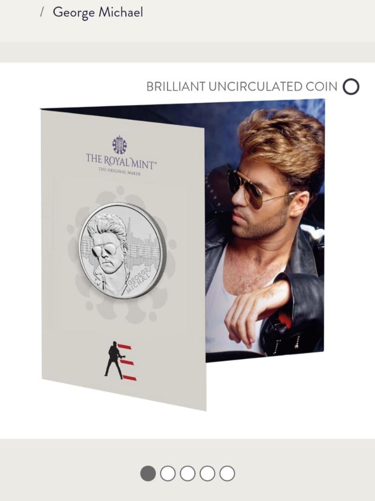 George Michael Coin Munt UK, Ophalen of Verzenden, Buitenland, Munten