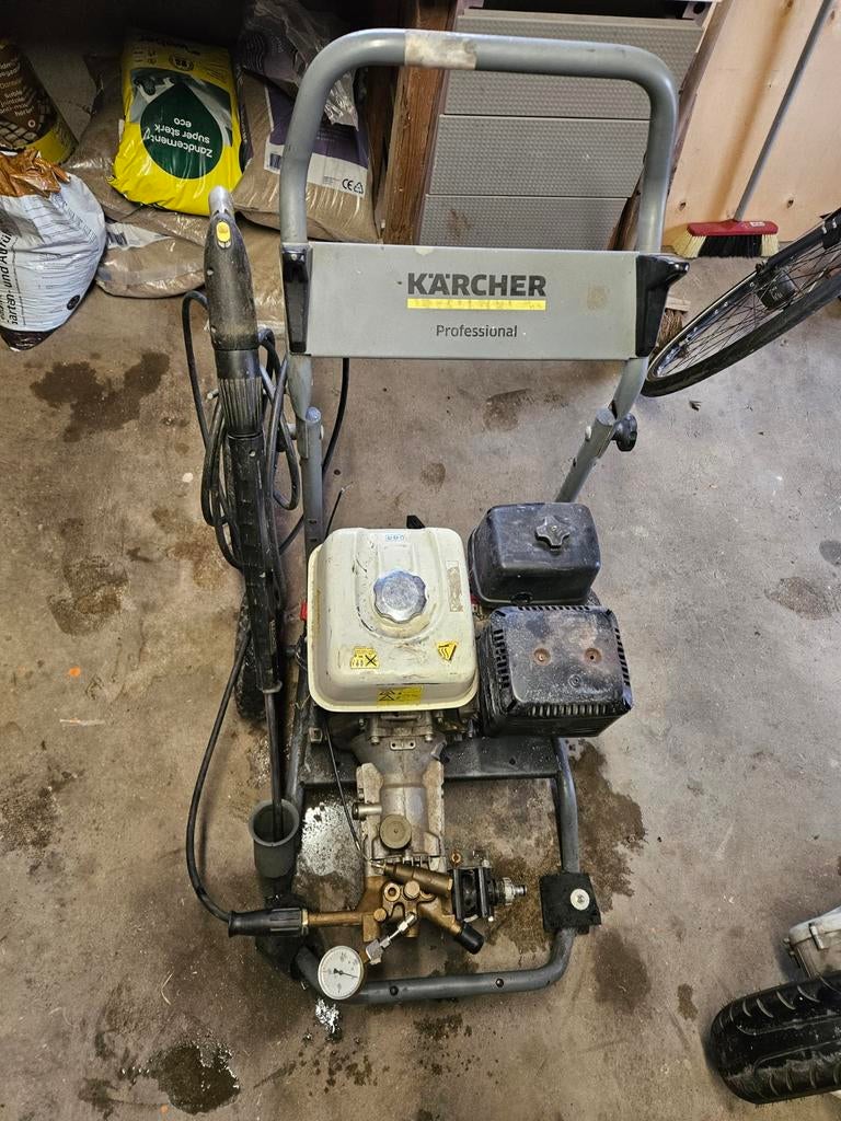 Karcher Koudwater Hogedrukreiniger met Honda Motor, Tuin en Terras, Ophalen of Verzenden, Gebruikt, Benzine