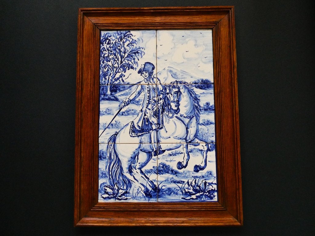 Tegeltableau Nuno Oliveira dressuurinstructeur te paard, Ophalen of Verzenden