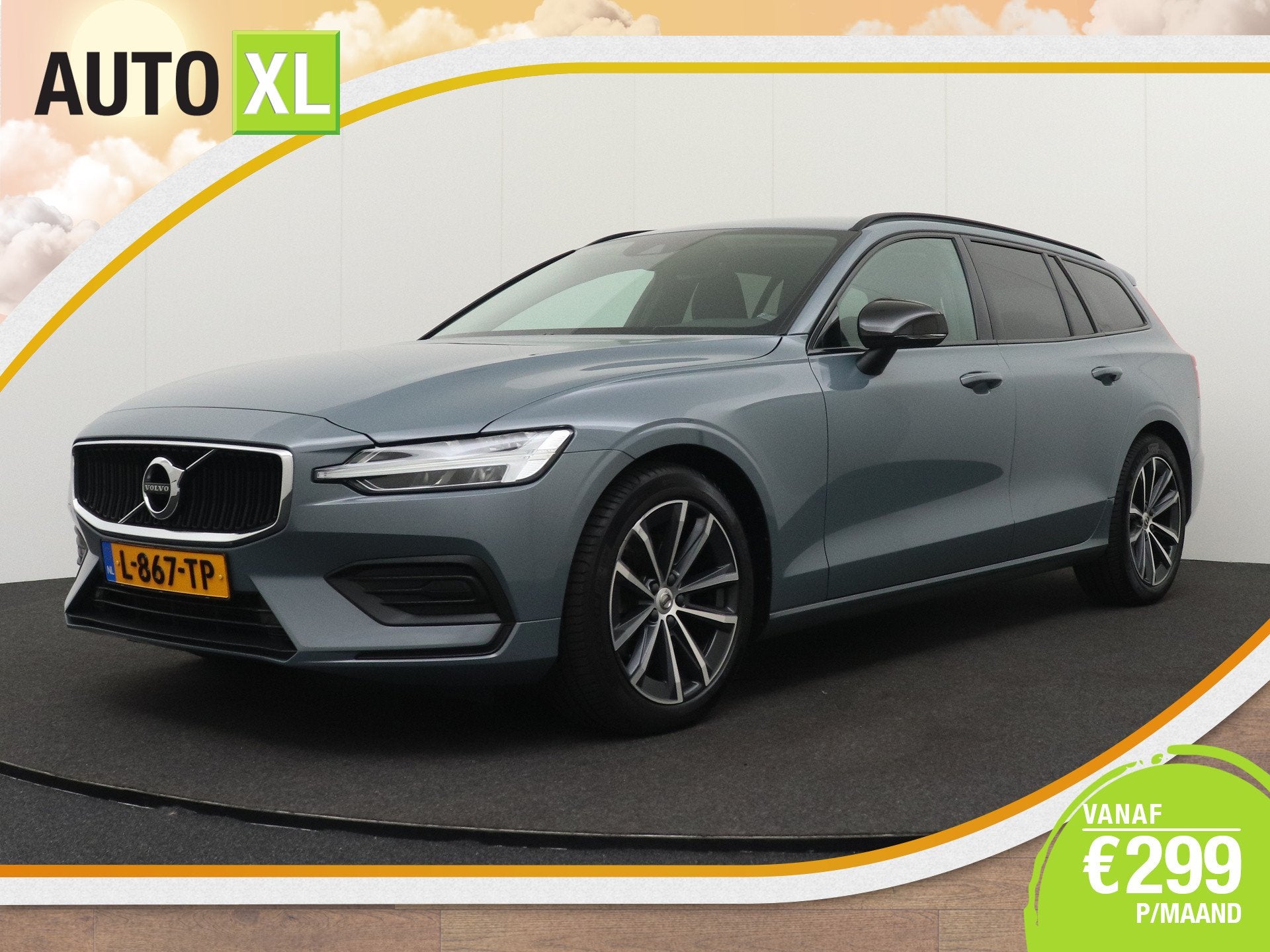 Volvo V60 2.0 198 PK Aut. B4 Business+ Elek. Trekhaak . Adap, Auto's, Dealer onderhouden, 4 cilinders, 1969 cc, Origineel Nederlands
