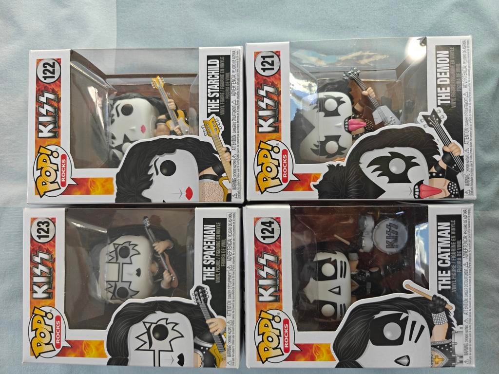 Funko Pop Rocks KISS complete set, Ophalen of Verzenden, Nieuw