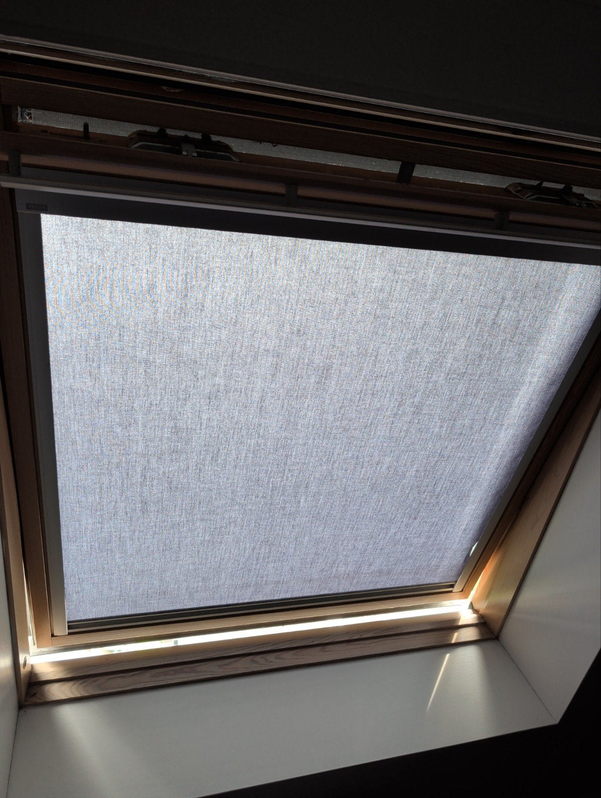 Velux S06 rolgordijn 94 cm, Ophalen, Grijs, Rolgordijn, Lichtdoorlatend