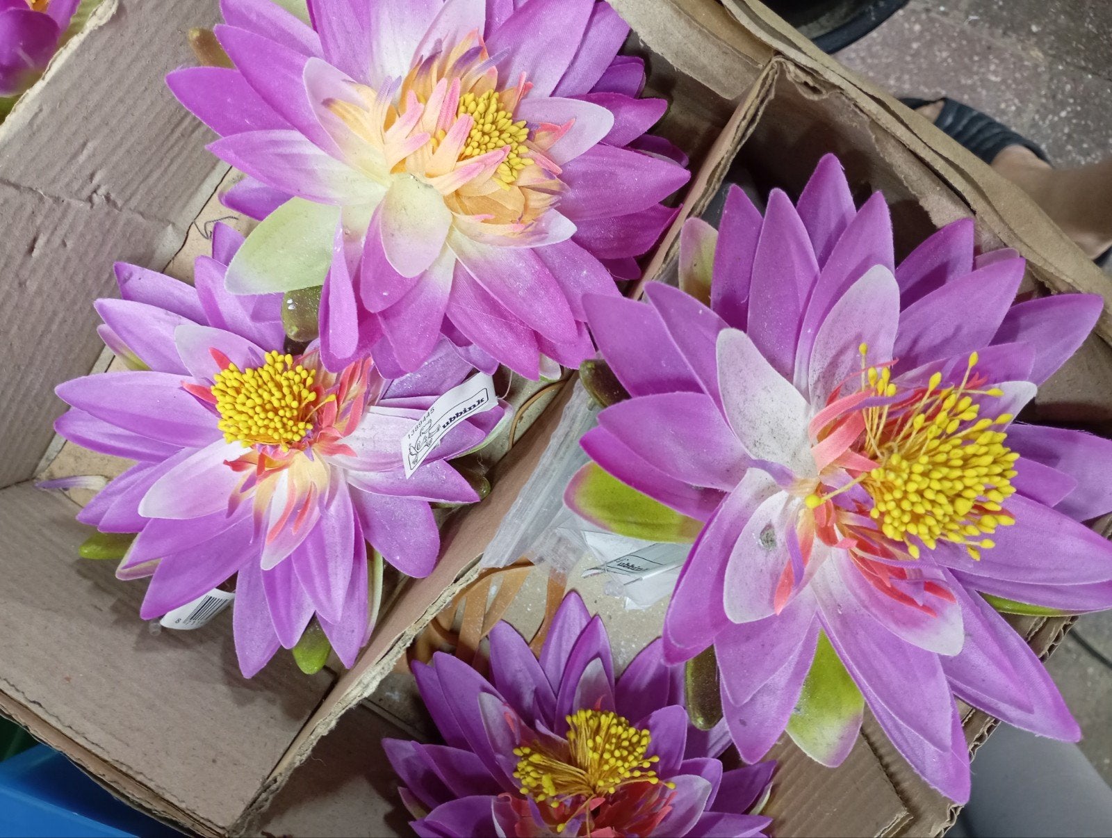 Kunst Waterlelie - Roze of Paars, Ophalen of Verzenden, Nieuw