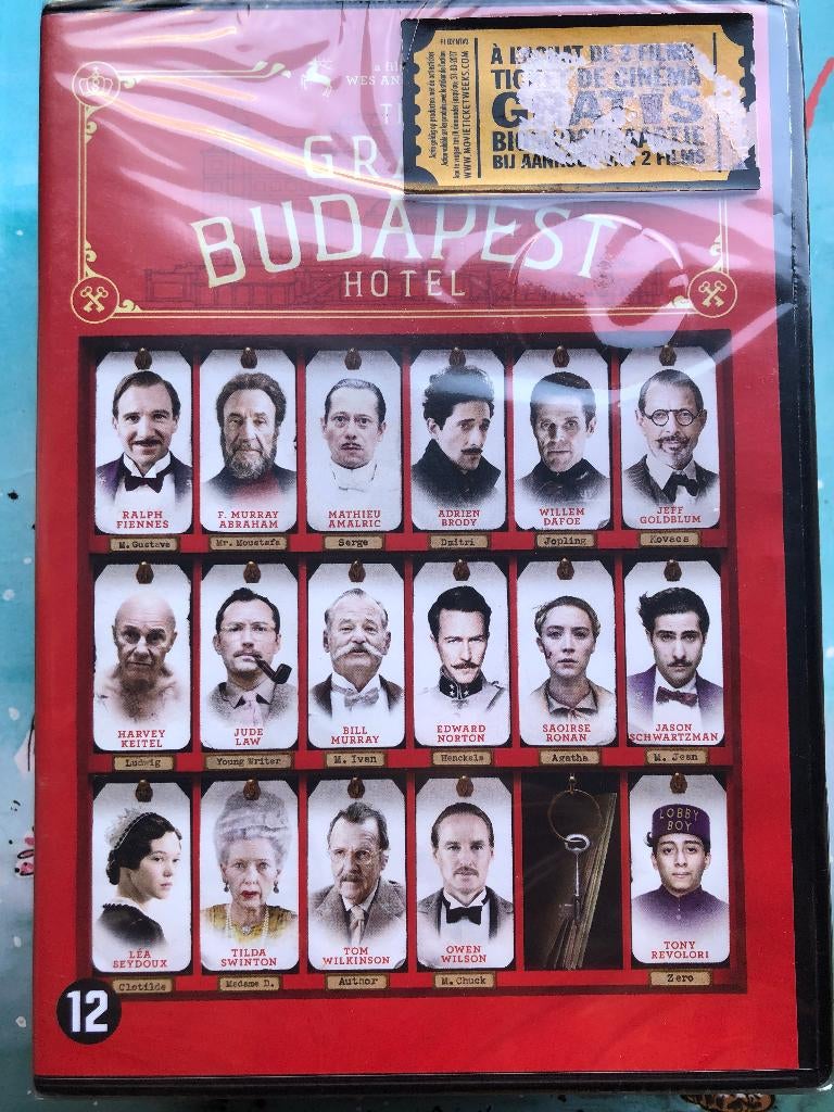 The Grand Budapest Hotel DVD- (Wes Anderson ) NIEUW, Cd's en Dvd's, Vanaf 12 jaar, Ophalen of Verzenden, Zo goed als nieuw, Overige gebieden