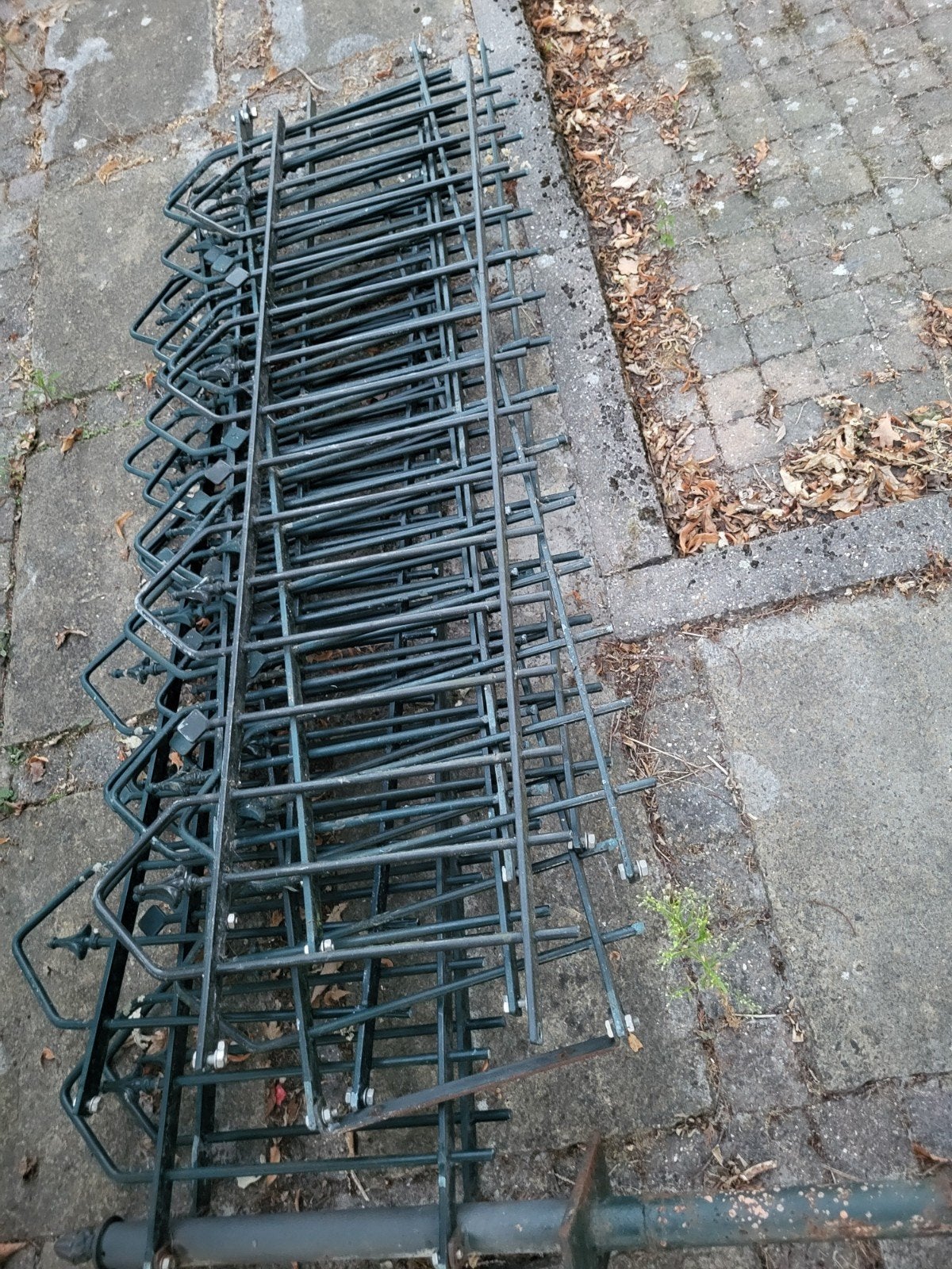 Donkergroen ijzeren sierhekwerk, Ophalen, Gebruikt, IJzer, Sierhekwerk