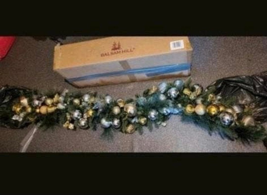 Balsam Hill  professionele guirlande met licht en ornamenten, Diversen, Kerst, Ophalen