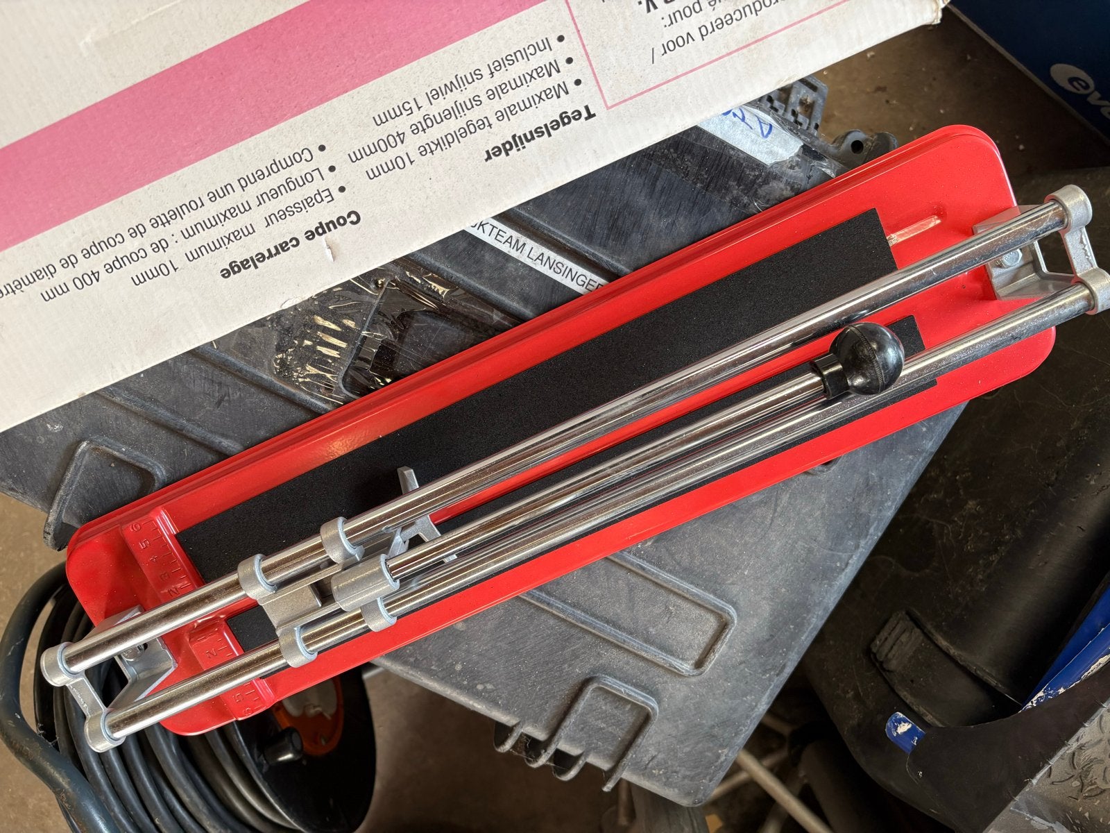 Tegelsnijder 400mm met 15mm snijwiel, Ophalen, Gebruikt, Snijgereedschap, Overige merken