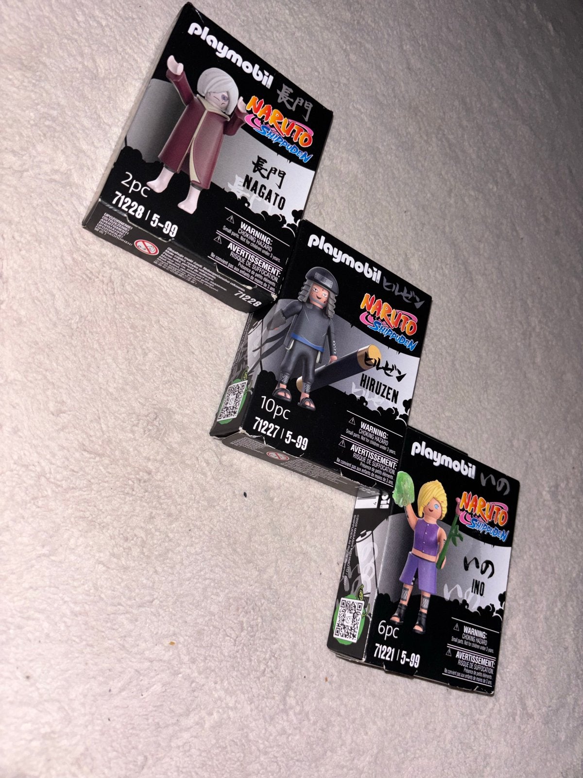 Playmobil Naruto Shippuden Figuren - Nagato, Hiruzen, Ino, Ophalen of Verzenden, Nieuw